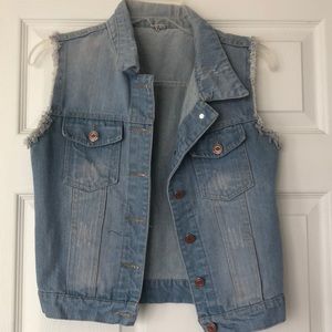 Denim vest size medium